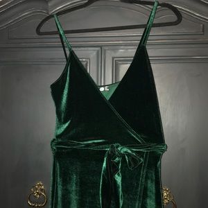 Emerald green Wrap Dress